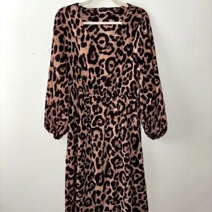 Leopard print Maxi Dress